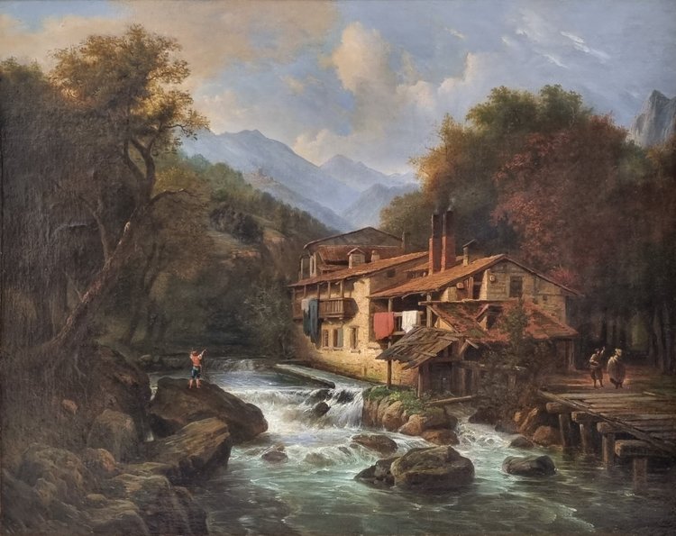 Louis Etienne WATELET - Die Wassermühle