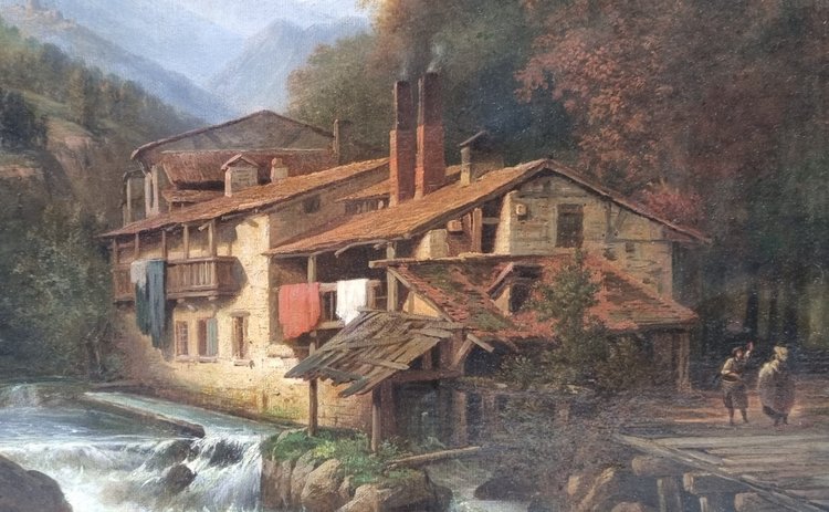 Louis Etienne WATELET - Die Wassermühle