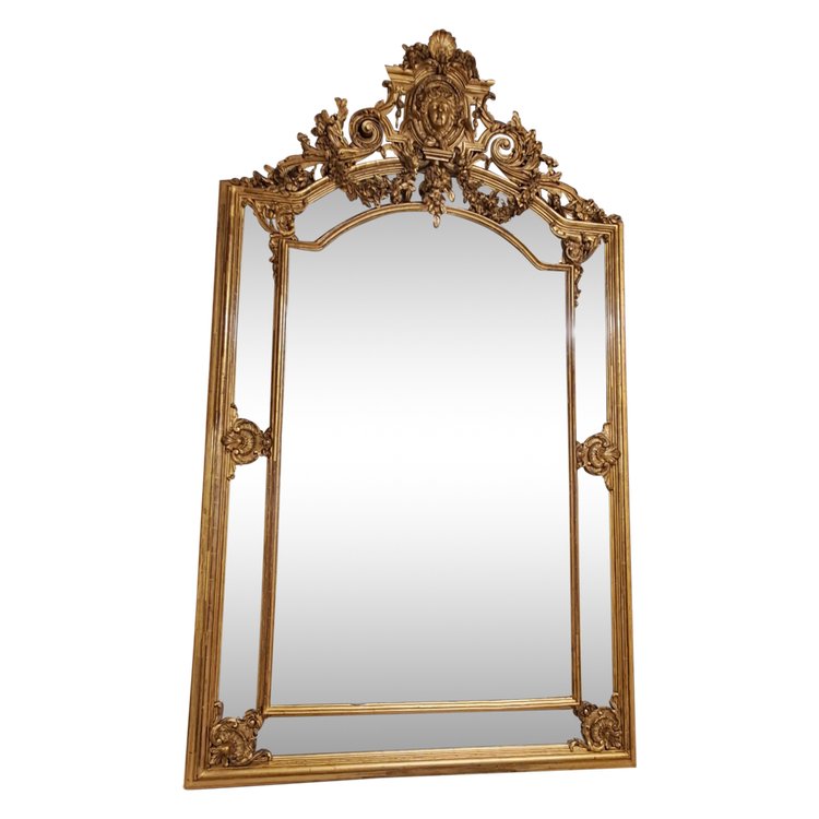 19th century mirror 245 x 145