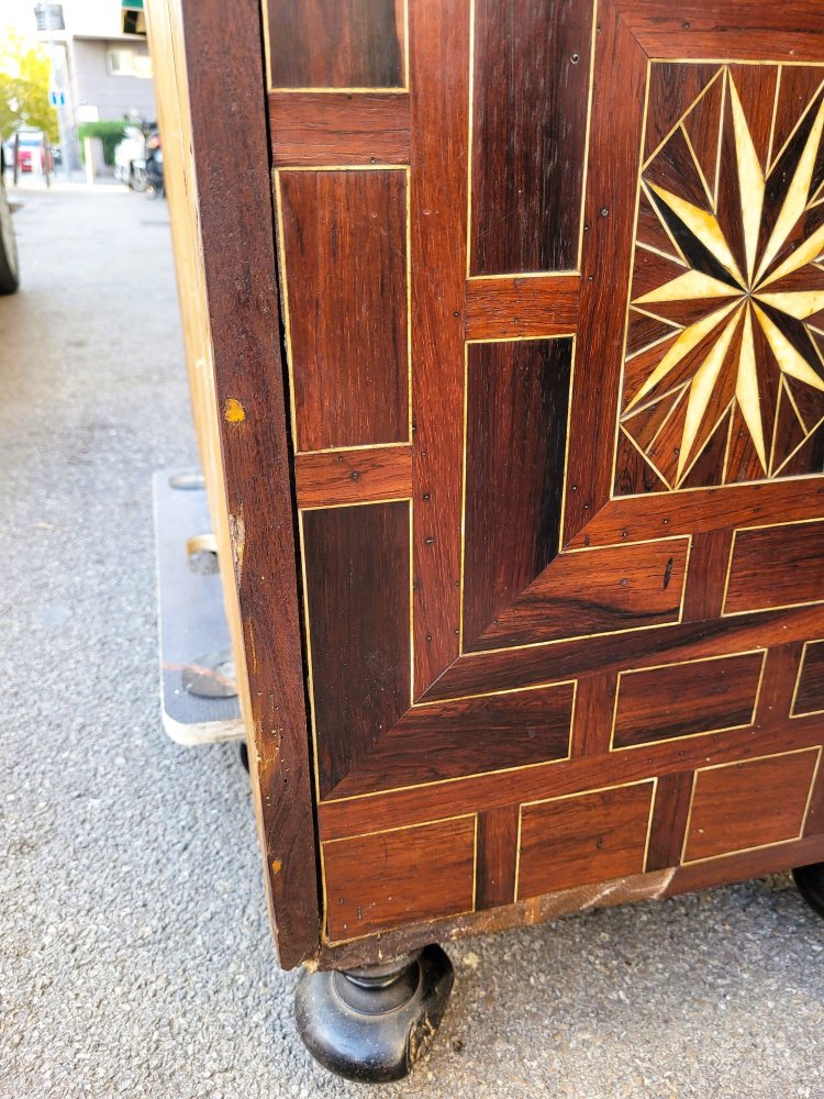 Rosewood Cabinet with Drawers, 17th Century Period