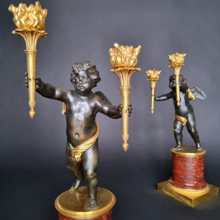 Pair of Empire period candelabra, attributed to André-Antoine Ravrio.