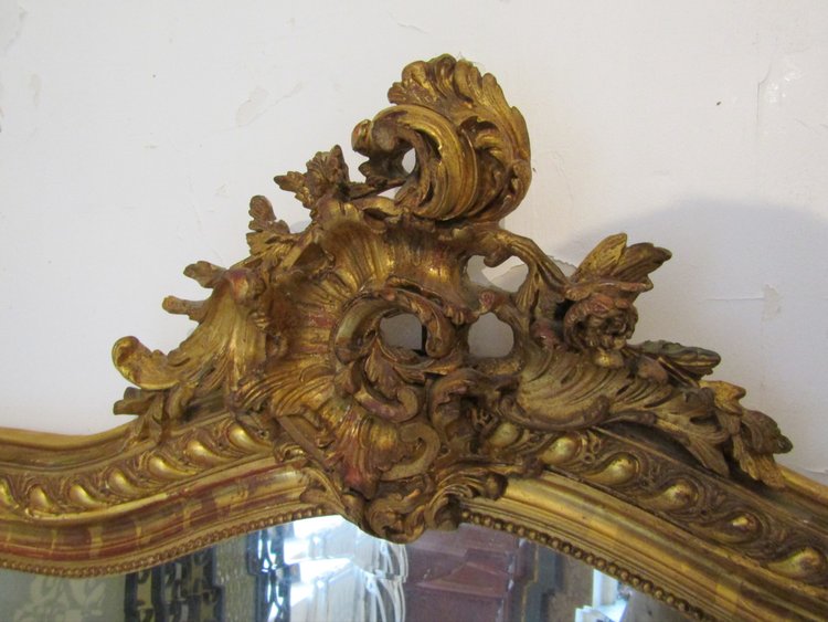 Louis XV Gilded Mirror