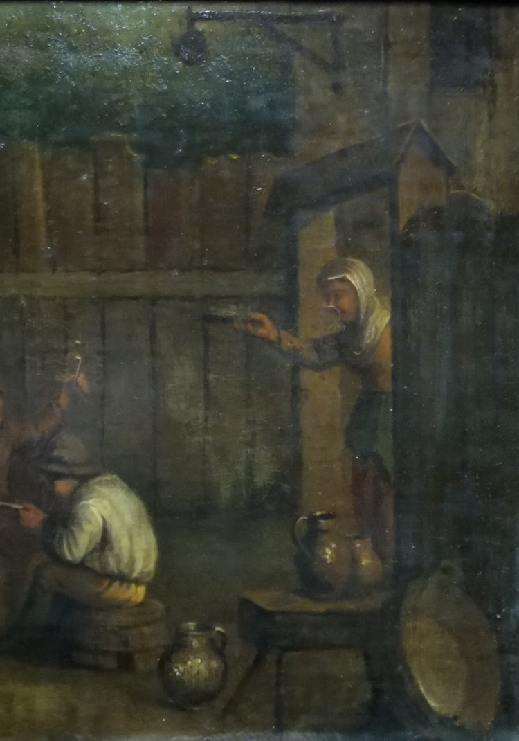 Scène de village d'après TENIERS XIX éme