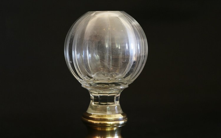 Crystal and bronze staircase ball  19th century 