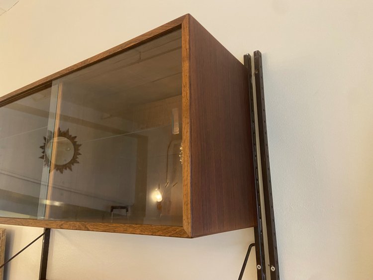 Modular wall/shelf unit by Poul Cadovius, Denmark, circa 1960.