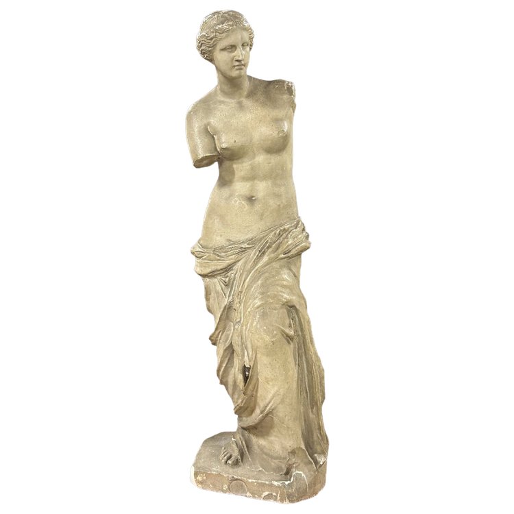 Vénus De Milo Grande Sculpture Moulage En Plâtre D’époque XIXéme H 86 Cm