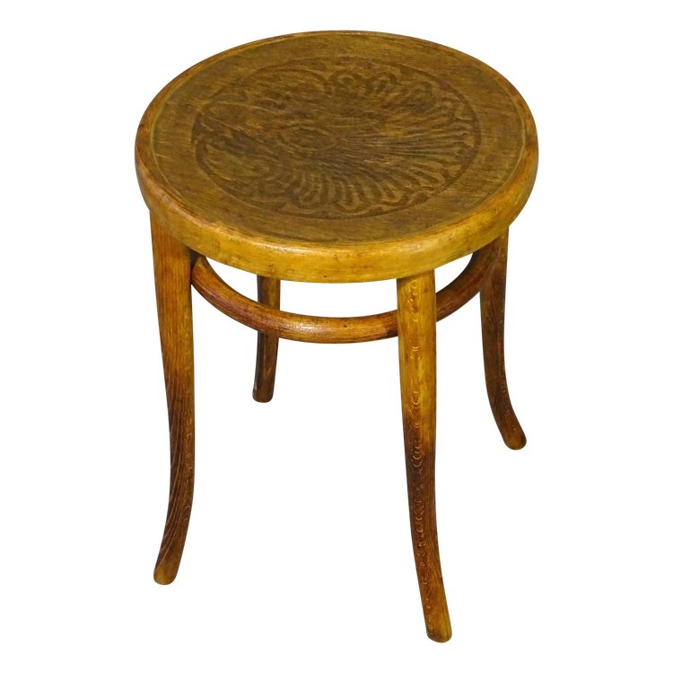 Tabouret bois -courbé de 1905 J&J KOHN , no Thonet