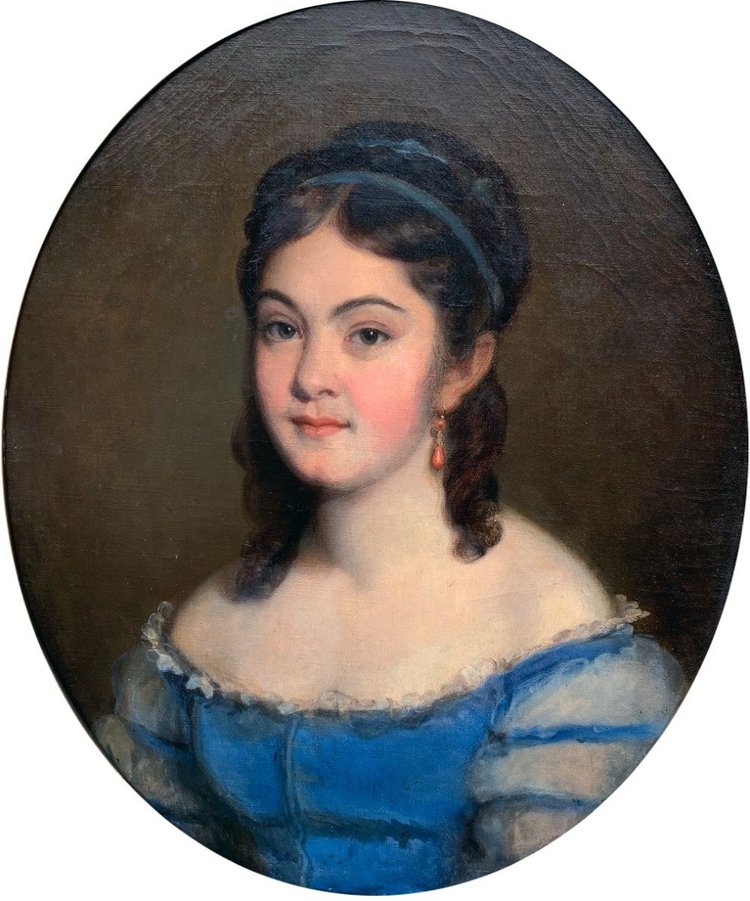 Portrait Jeune Fille Signé Fanny Gilbert (1820/…