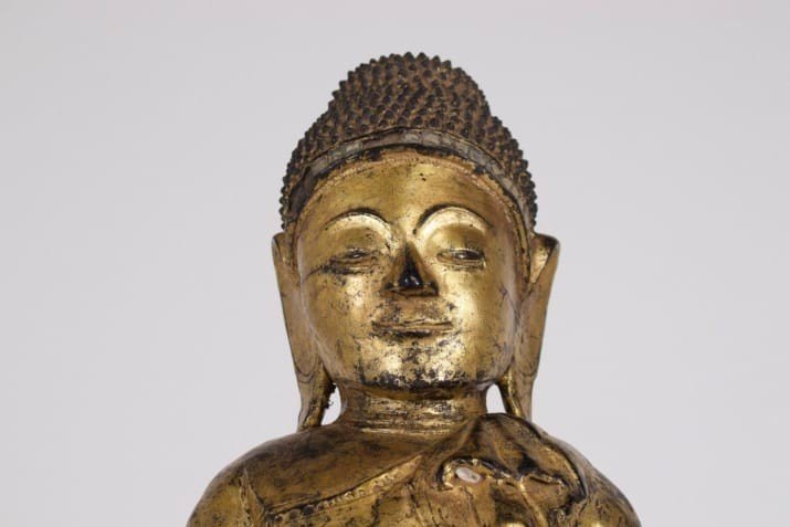 Shakyamuni Buddha with alms bowl, Burma, Mandalay.