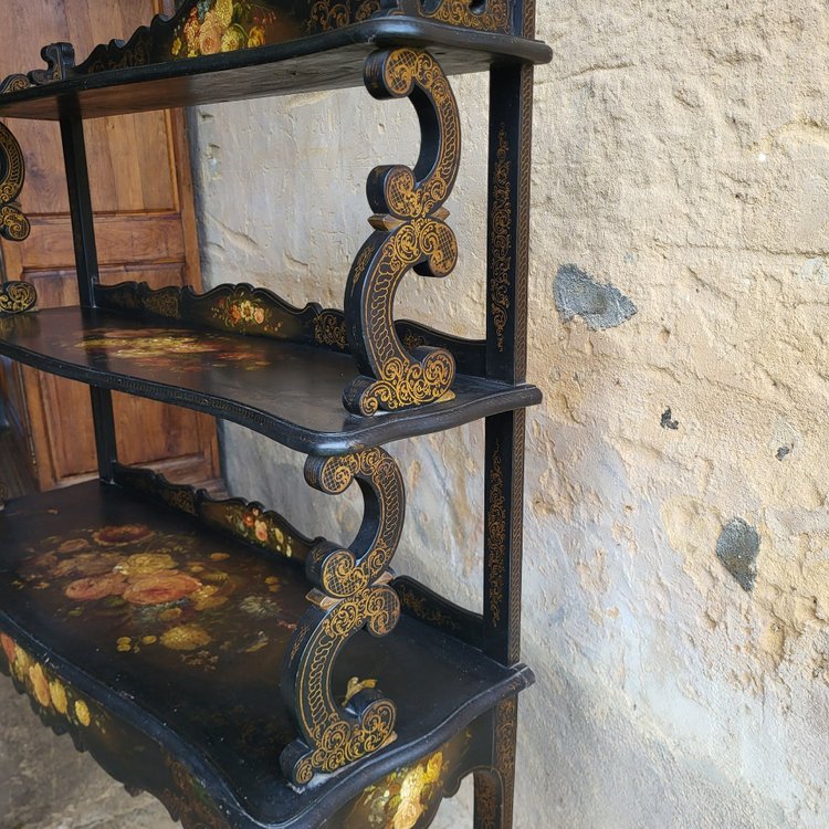 Shelf / Console in blackened wood, Napoleon III period