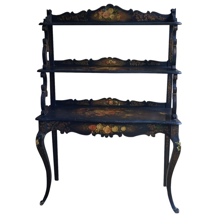 Shelf / Console in blackened wood, Napoleon III period