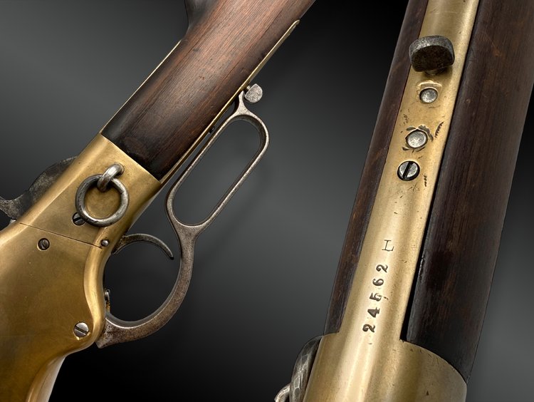 CARABINE DE SELLE WINCHESTER 1866 YELLOW BOY, Marquée Henry’s Patent Etats-Unis, XIXème siècle