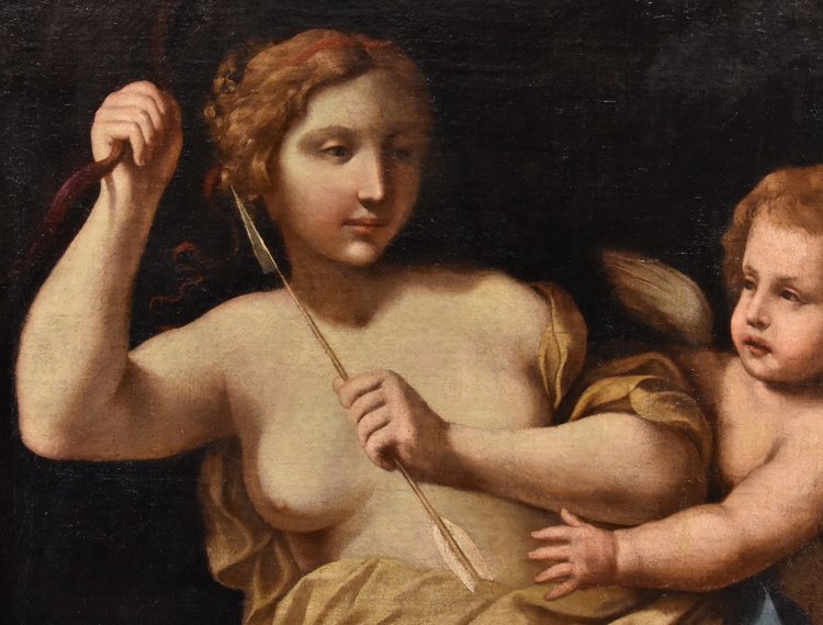 Venus Disarming Love,  Benedetto Gennari (cento, 1633 - Bologna, 1715) Attributable To