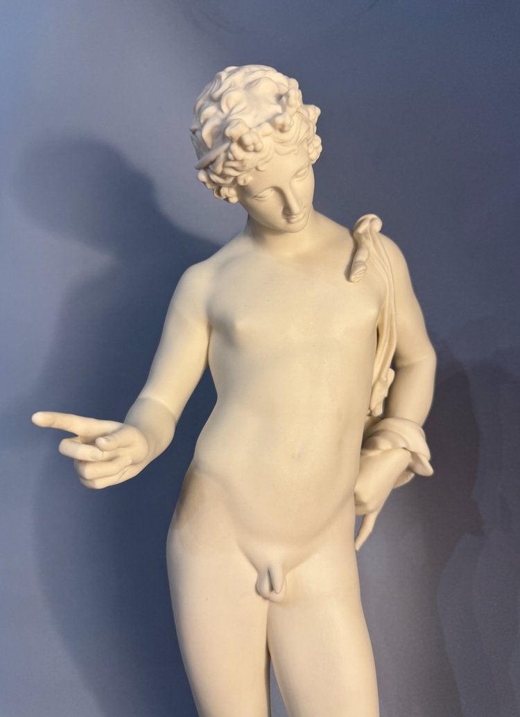 Gustavsberg Manufactory Narcissus of Pompeii or Dyonisos cookie sculpture.