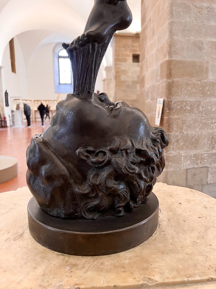 Bronze du XIXème siècle à patine brune - Le Mercure Volant d’après Jean de Bologne