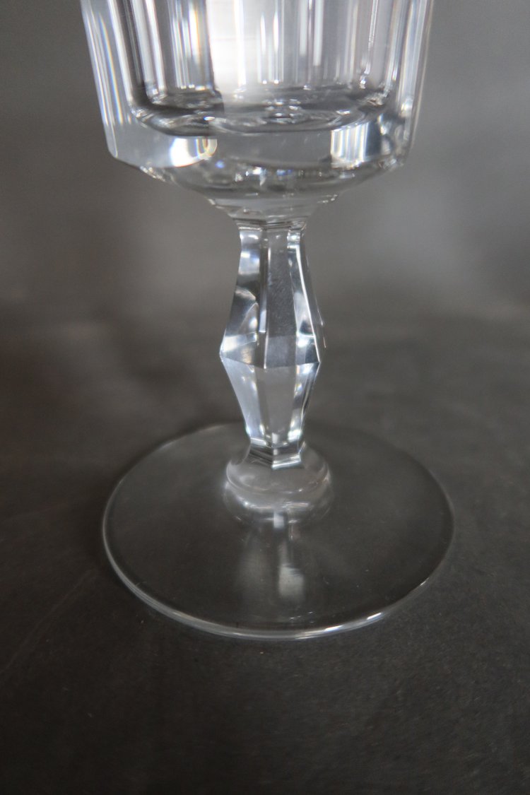 Service de verres en cristal de Baccarat modèle Polignac