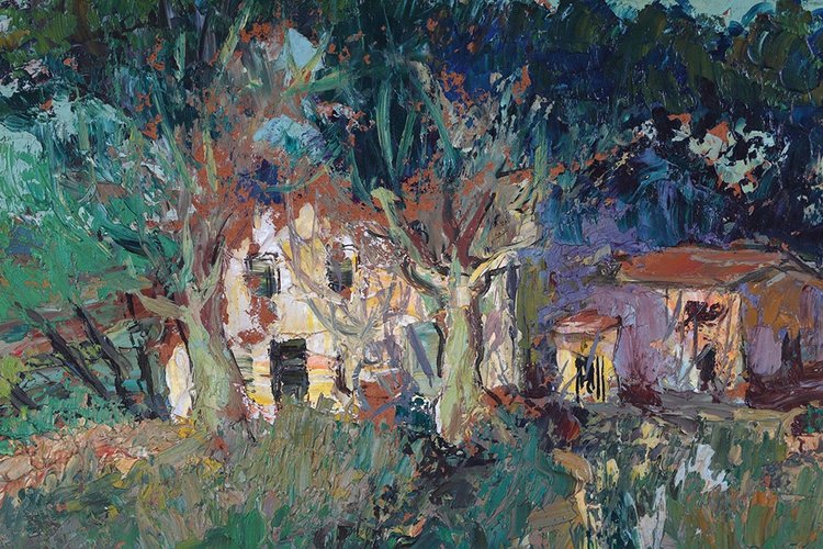 Fernand Van Den BUSCCHE 1892/1975, paysage de Provence, vers 1950/60