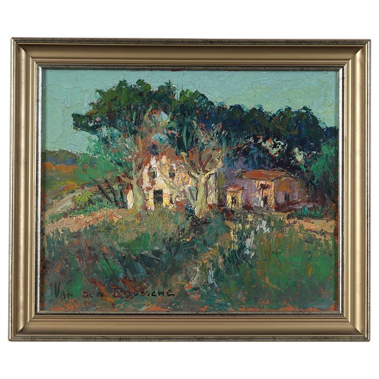 Fernand Van Den BUSCCHE 1892/1975, paysage de Provence, vers 1950/60