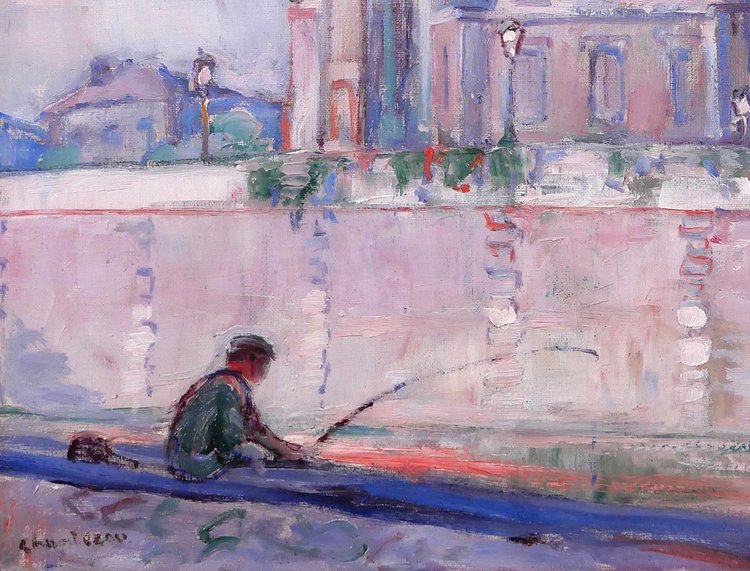 Raphaël CHANTEROU 1888-1945 Paris, la cathédrale Notre-Dame, tableau, vers 1920-30