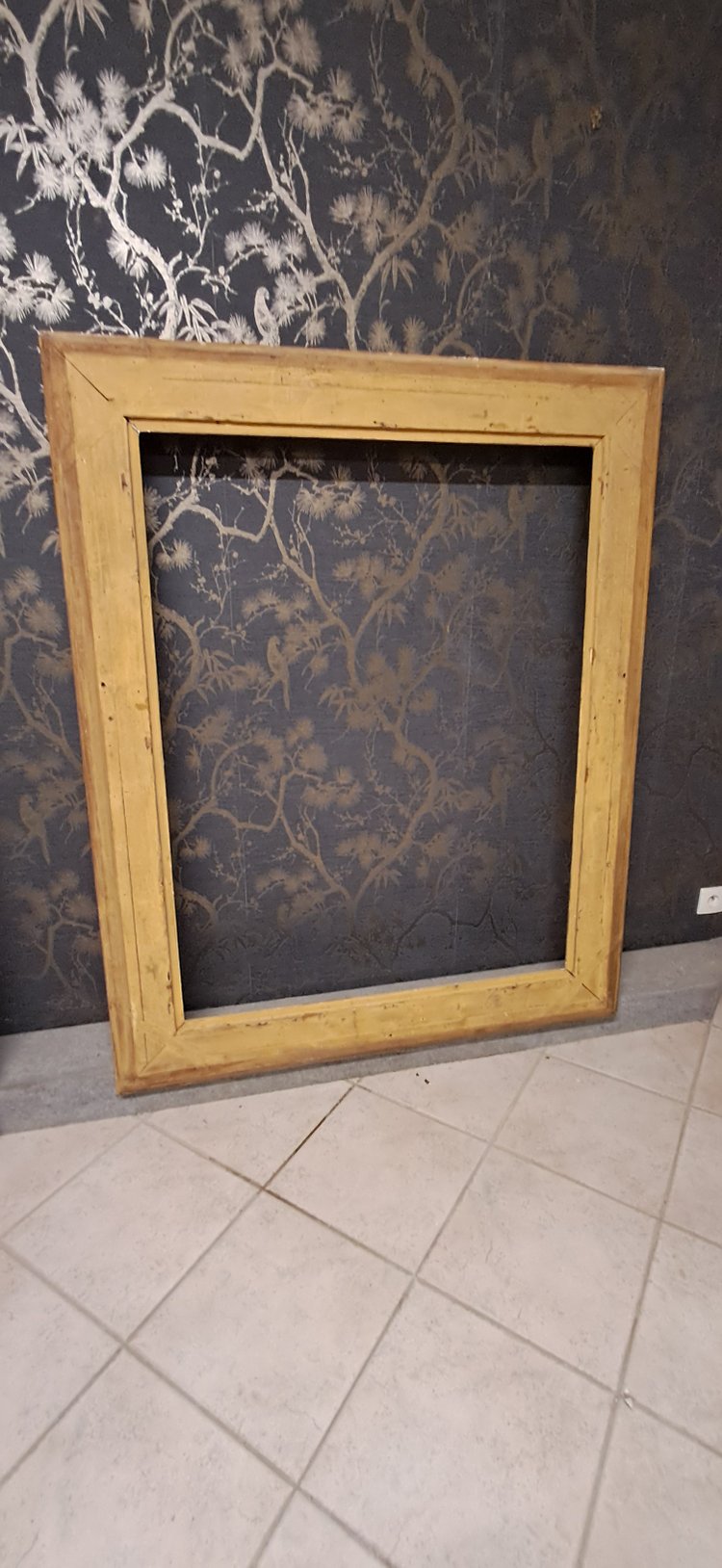 XIX frame with floral canals 145.5 x 118