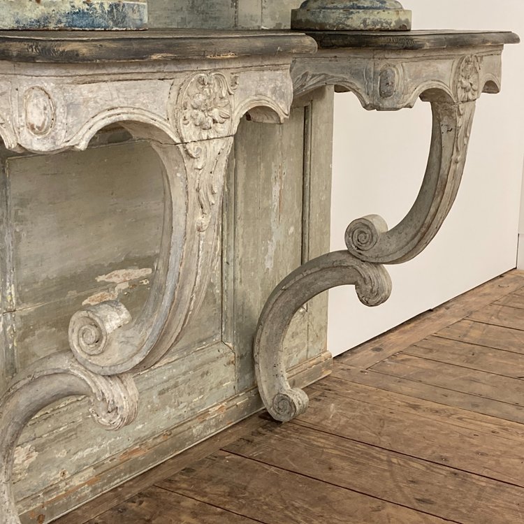 Pair of Louis XV period consoles