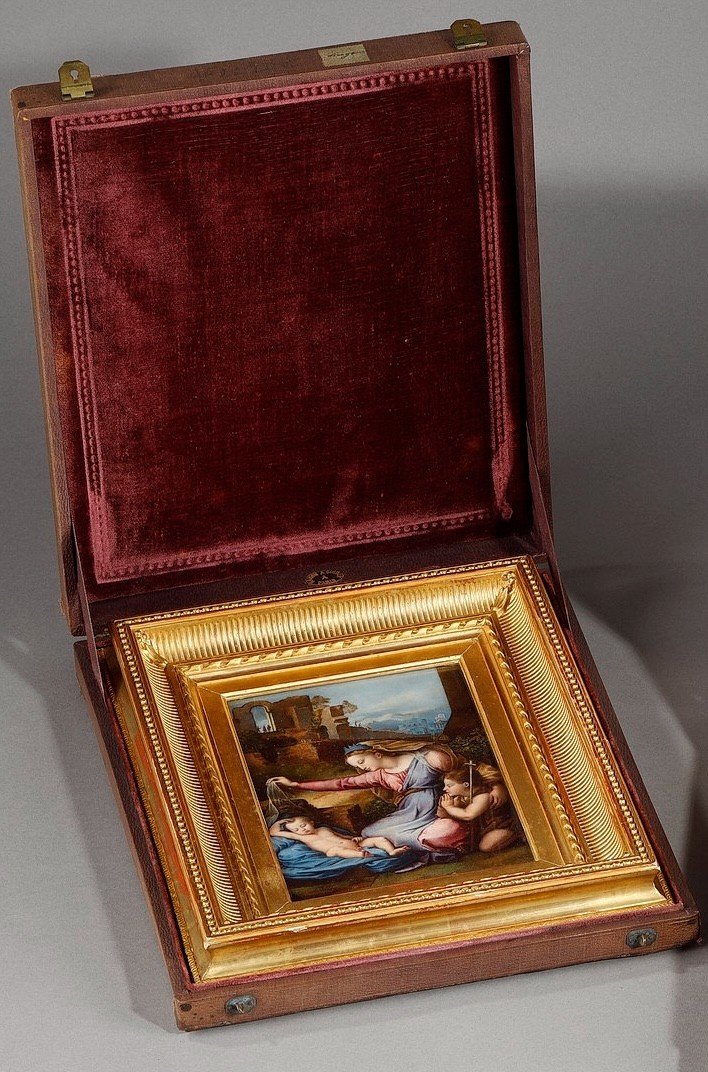 Die Jungfrau mit dem Kind und dem kleinen Johannes, nach RAPHAEL (1483-1520)