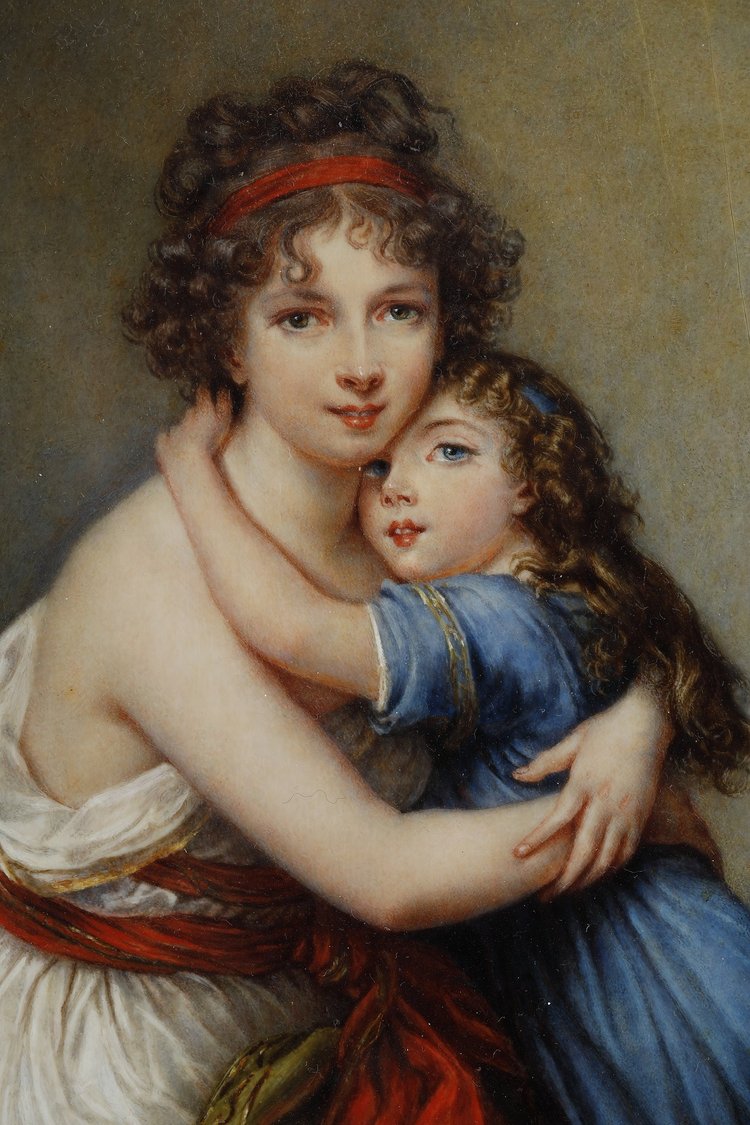 Porträt von Madame Vigée-Lebrun und ihrer Tochter nach Elisabeth VIGÉE-LEBRUN (1755-1842)