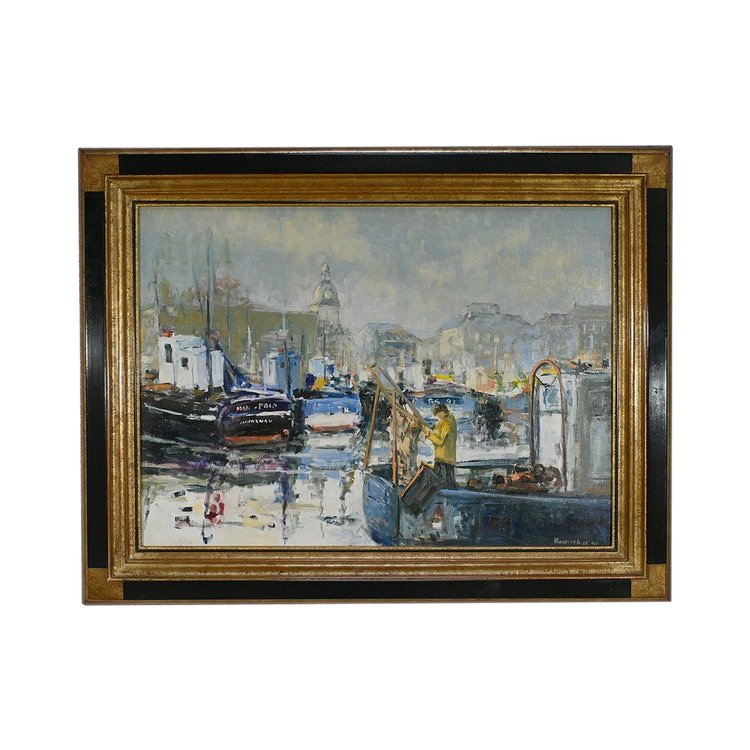 Öl auf Leinwand "Concarneau" von S. Blaszczyk - 1991