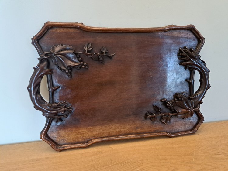 Indochinese tray , Rosewood , Early XX°.