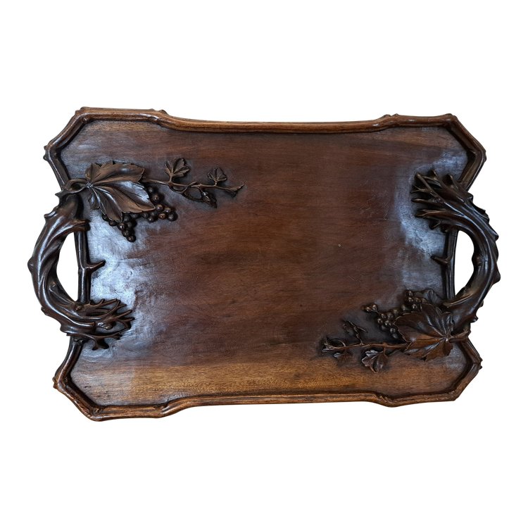 Indochinese tray , Rosewood , Early XX°.