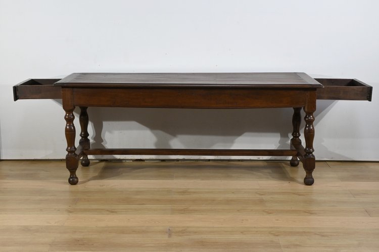 Oak Farmhouse Table, Louis XIV taste - Mid-19th century