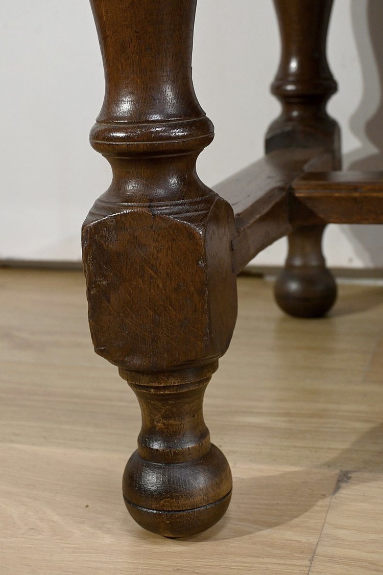 Oak Farmhouse Table, Louis XIV taste - Mid-19th century