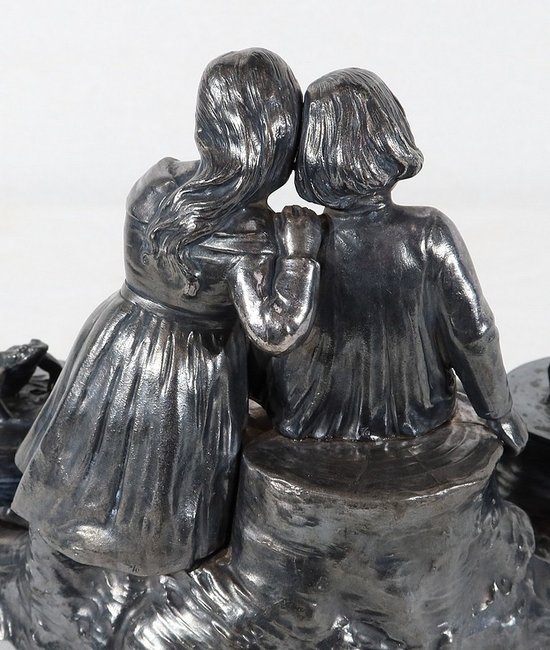  Pewter inkwell, art nouveau period – 1900