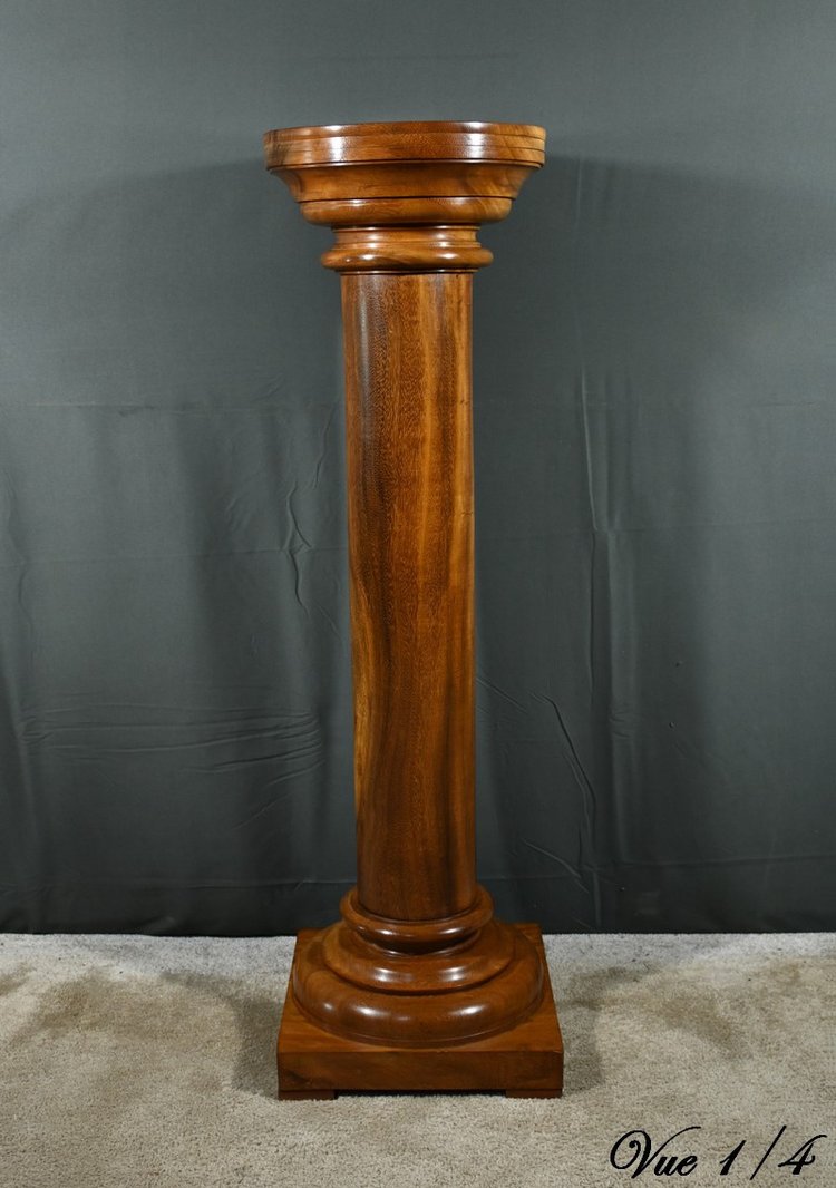 Walnut column, Art Deco - 1930