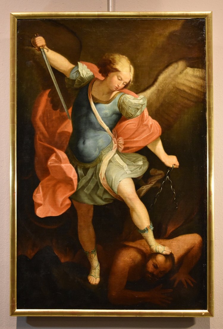 Saint Michael Archangel, Guido Reni (bologna 1575 - 1642) Workshop/follower Of