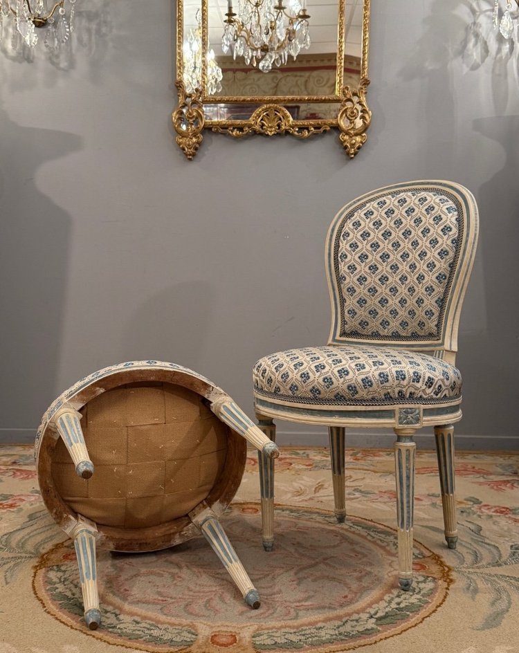 Georges Jacob, Paire De Chaises Estampillées d'Epoque Louis XVI (1739-1814)