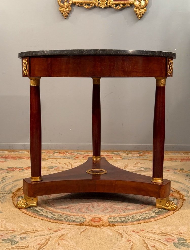 19th Century Empire Style Mahogany Gueridon