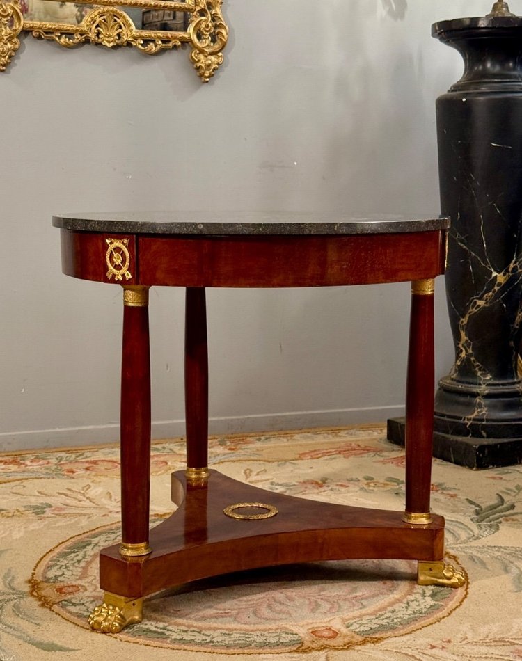 19th Century Empire Style Mahogany Gueridon