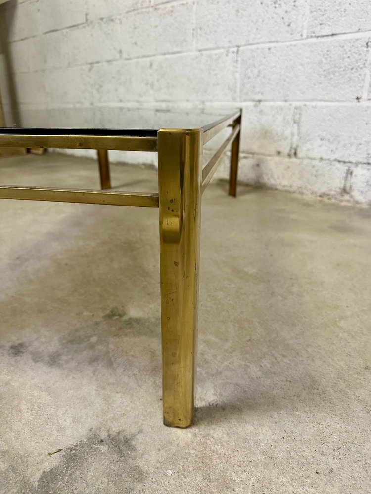 60s bronze coffee table Jacques QUINET