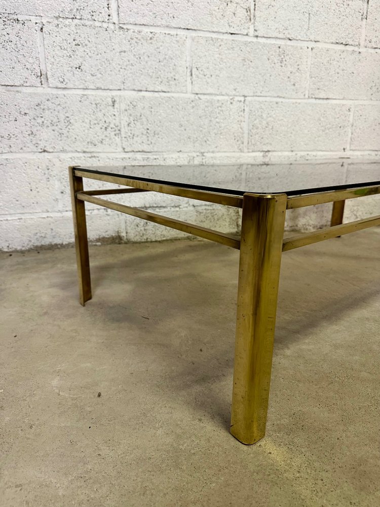 60s bronze coffee table Jacques QUINET