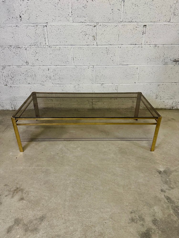 60s bronze coffee table Jacques QUINET