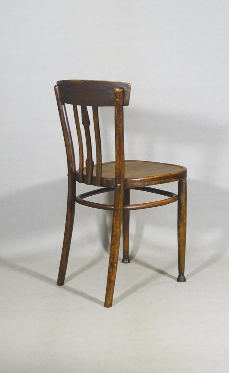 Bistrostuhl 1925 , Holzsitz, gerade Beine Wiener Sezession no Thonet