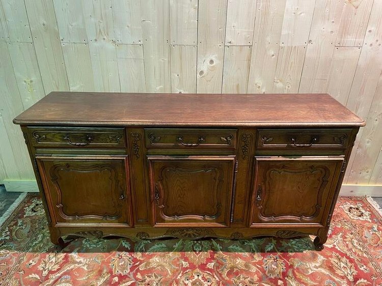 Louis XV style sideboard in solid oak