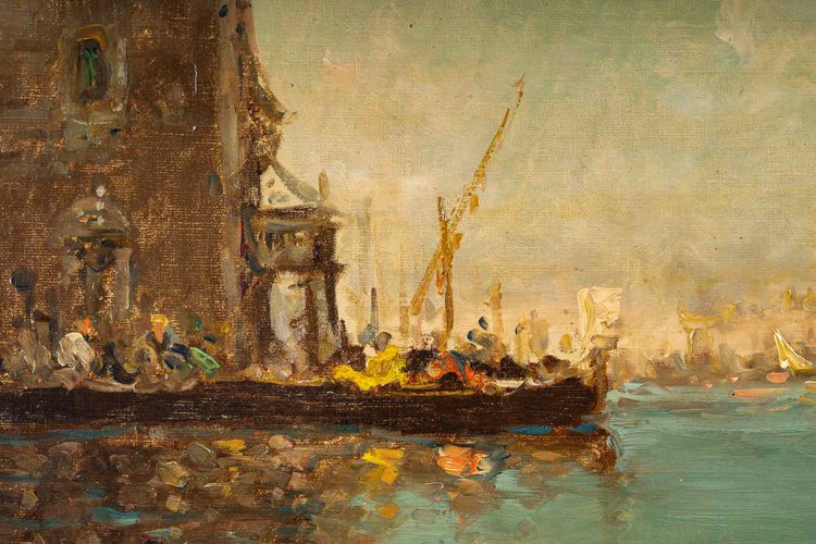 View of Santa Maria della Salute oil on canvas circa 1890