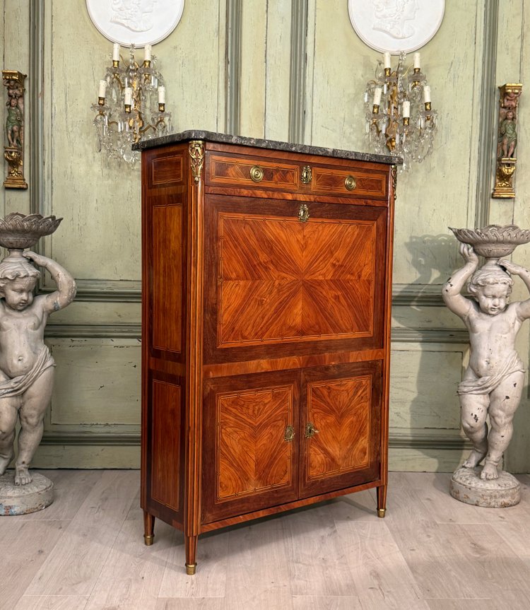 Louis XVI period inlaid secretaire circa 1780