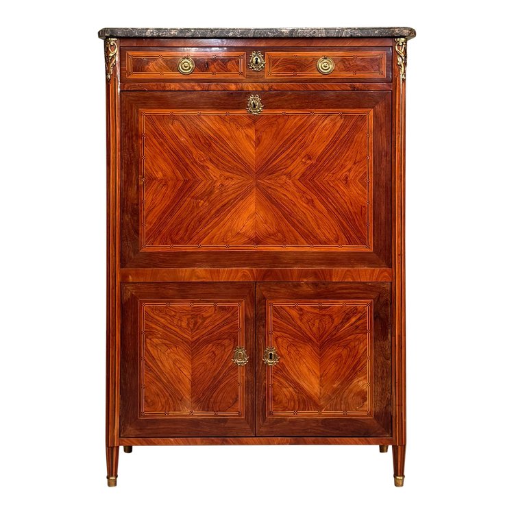 Louis XVI period inlaid secretaire circa 1780