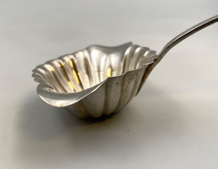 Silver dessert ladle PB Berthier Philippe Minerve Bigorne 19th century