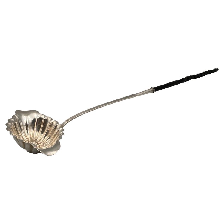 Silver dessert ladle PB Berthier Philippe Minerve Bigorne 19th century