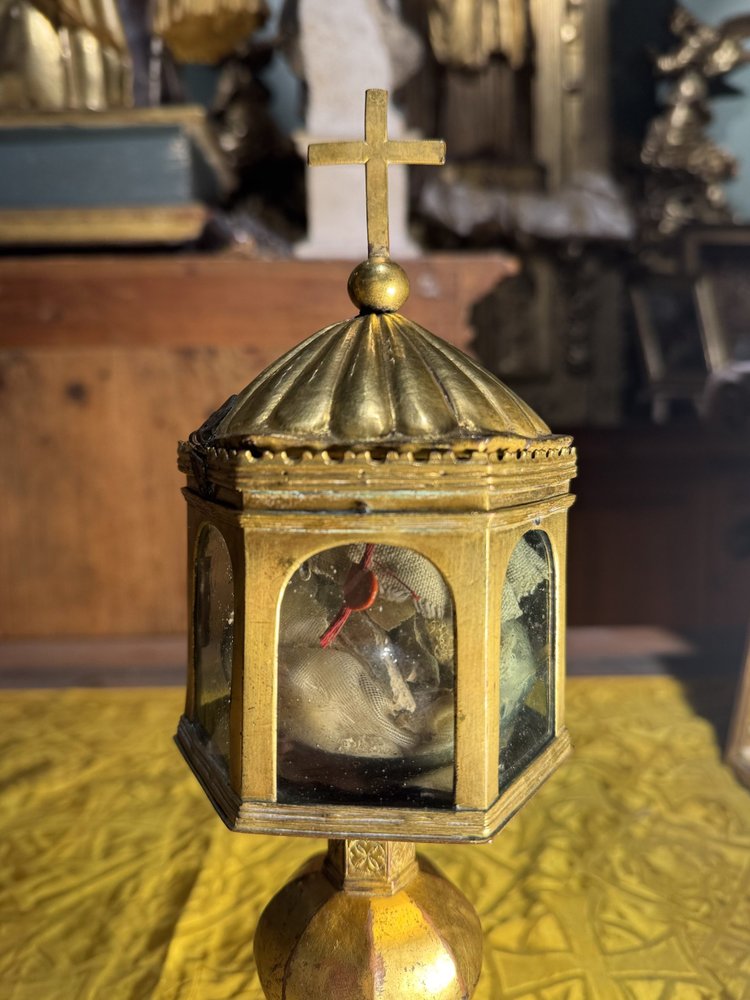 Monstrance Gotischer Reliquienschrein - Circa 1500