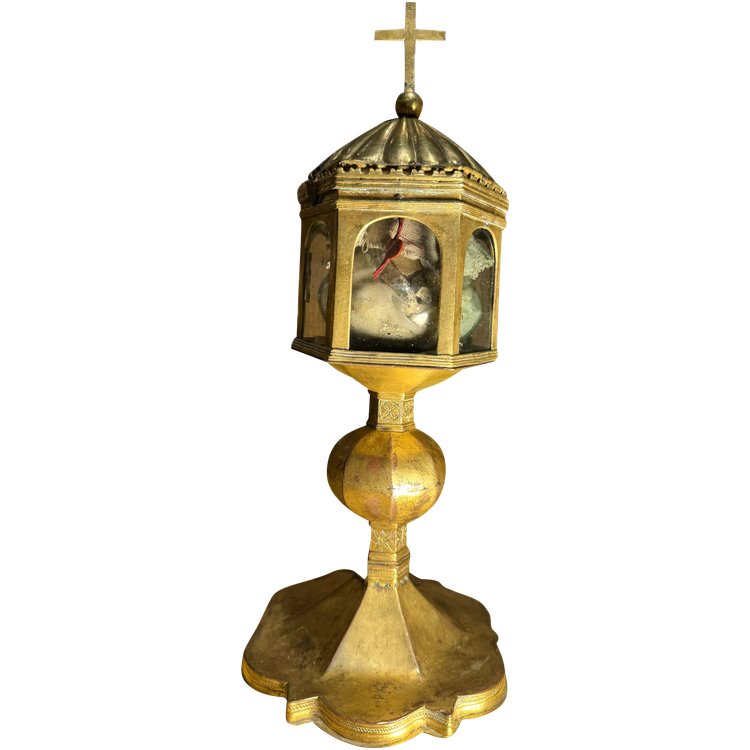 Monstrance Gotischer Reliquienschrein - Circa 1500